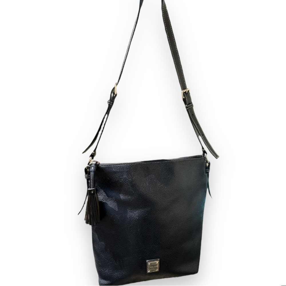 Dooney & Bourke Pebble Black Leather Bag - Picture 2 of 10